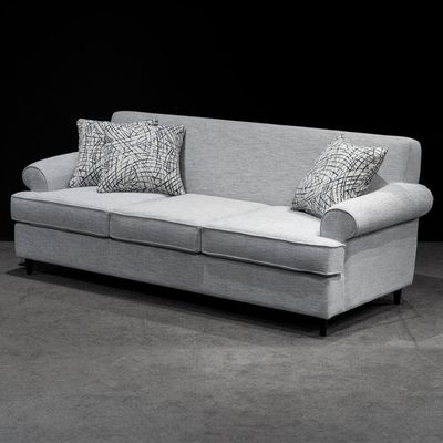 Atlantis Three Seater Fabric Sofa L88xW224xH85 - Grey