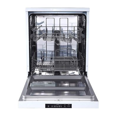 Midea Freestanding Dishwasher, 14 Place Settings, 6 Auto Programs, Silent &amp; High Energy Efficient, Half Load Function, Rapid Wash, Child Lock, Off-Peak Wash, 70Â° Intensive Wash, White, WQP147605V-W