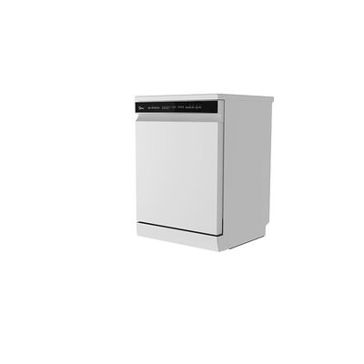 Midea Smart Freestanding Dishwasher, 14 Place Settings, 8 Programs, Wi-Fi, Delay Start &amp; Half Load Function, Silent &amp; High Energy Efficient, Rapid Wash, Child Lock, Self Cleaning White, WQP14-W7633CW