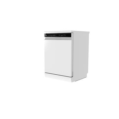 Midea Smart Freestanding Dishwasher, 14 Place Settings, 9 Programs, Wi-Fi, Delay Start &amp; Dual Zone Wash, Silent &amp; High Energy Efficient, Rapid Wash, Child Lock, Ion Dishfresh White WQP14-W7633DW