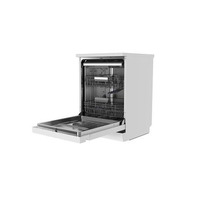 Midea Smart Freestanding Dishwasher, 14 Place Settings, 9 Programs, Wi-Fi, Delay Start &amp; Dual Zone Wash, Silent &amp; High Energy Efficient, Rapid Wash, Child Lock, Ion Dishfresh White WQP14-W7633DW