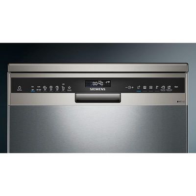 Siemens 60 cm Home Connect Freestanding Dishwasher With 13 Place Settings, German Engineered, Sn25Hi27mm, Silver"Min 1 year manufacturer warranty\