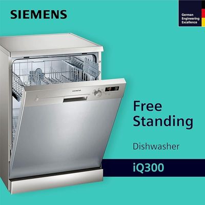Siemens Dishwasher iQ300 12 Place Settings Dishwashers, 60cm Dishwasher, German Engineering Dishwasher Machine SN25D800GC