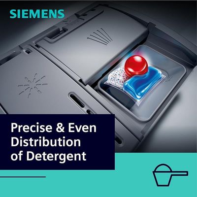 Siemens Dishwasher iQ300 12 Place Settings Dishwashers, 60cm Dishwasher, German Engineering Dishwasher Machine SN25D800GC