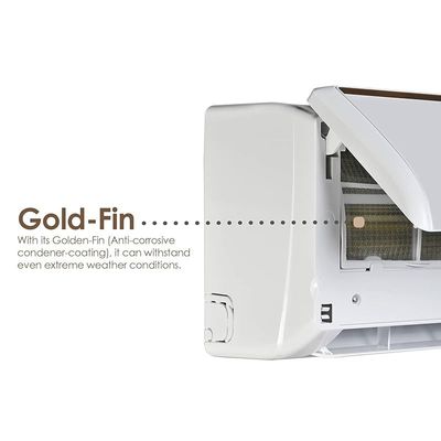 Super General 2 Ton Split Air Conditioner, 24000 BTU, Rotary Compressor, Auto Restart, Gold Fin, 4-way swing, SGS-249-KE, White - 109.6 x 39 x 31.2 cm, 1 Year Warranty
