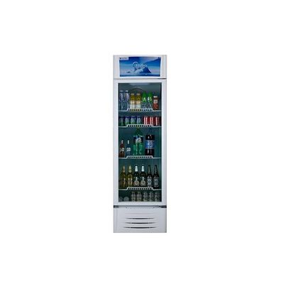 Midea Showcase Chiller Large - 411 Liters Gross Capacity, Upright Beverage Showcase, Energy-saving, low-noise, White Color, 59.5x61.0x200.5 cm, Best for Grocery-Home-Restaurant, HS411S-1 Year Warranty