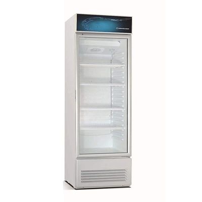 Westpoint Showcase Chiller 280 Litres Single Door Condensor with Fan, Manual Defrost Function,LED Top Canopy, Lock &amp; Key, 60X57X186 Cm, Best for Grocery-Home-Restaurant,White WPX-287TGX