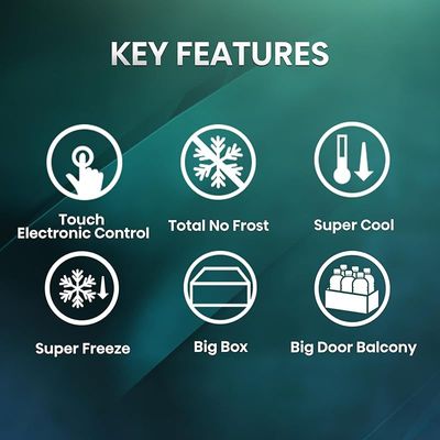 Hisense 2-in-1 Freezer FV5O9N4ASU with Big Capacity Super Freeze
