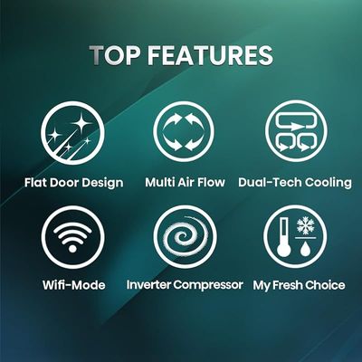 Hisense RQ561N4AC1 432 Four Door Refrigerator, No Frost Technology, Silver, 1 Year Warranty