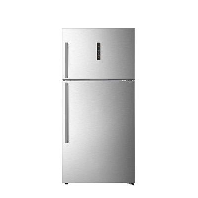 Kelon 770 Liters Double Door Top Mount, Total No Frost Fridge &amp; Freezer with LED and Touch Control, Interior LED Light &amp; Large Crisper with Humidity Control, Inox, Inverter Compressor, Model KRD77WRS
