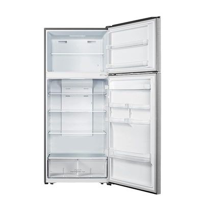 Kelon 770 Liters Double Door Top Mount, Total No Frost Fridge &amp; Freezer with LED and Touch Control, Interior LED Light &amp; Large Crisper with Humidity Control, Inox, Inverter Compressor, Model KRD77WRS