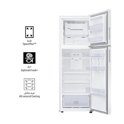 Samsung 304 Liters, Top Mount Freezer, RT31CG5004WWAE, Snow White, SpaceMax Technology, 20 Year Warranty on Digital Inverter Compressor