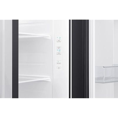 Samsung 680 Liters, Side By Side Refrigerator, RS62R5001B4/AE, Gentle Black Matt, SpaceMax Technology, 20 Year Warranty on Digital Inverter Compressor