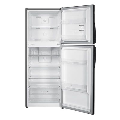 Super General 260 Liters Gross Top Mount Refrigerator-Freezer, Temperature Control, Silver, SGR260N, 54.5 W cm x 55.5 D cm x 142.6 H cm, 1 Year Warranty