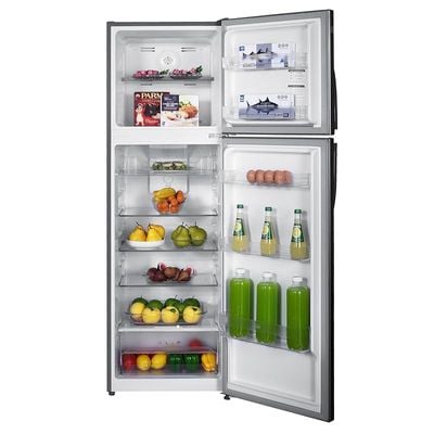 Super General 360 Liters Refrigerator-Freezer, Compact, No Frost Double Door Refrigerator, Silver, SGR360N, 55.5 W cm x 59.0 D cm x 167.0 H cm, 1 Year Warranty