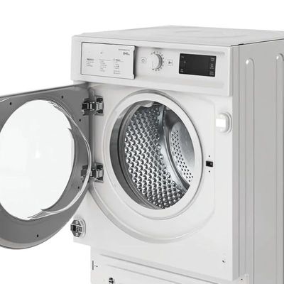 Ariston Built In 7/5 KG Washer Dryer, 1200 RPM With Inverter Motor, 16 Wash &amp; 12 Dry Programs, Fully Automatic Front Load Washing Drying Combo Machine, Big Digit Display, Made In Poland BIWDHL75128MEA