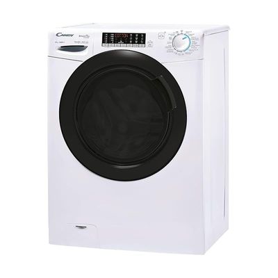 Candy 10kg Front Load Washing Machine 1400rpm SmartPro Inverter Steam Function 6 Digit Display Inverter Motor White Model CSO4106TWMB-19 | 1 Yaer Warranty.