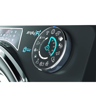Candy WasherDryer 9kg wash + 6kg dry - 1400rpm - Anthracite - Chrome Ring - Rapido - Wifi+BT - Steam - Class AAA - 6D Display ROW4966DHRR/1-19