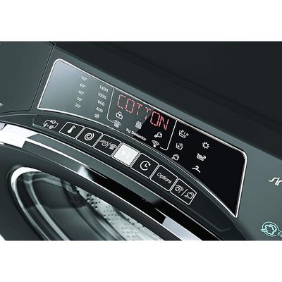 Candy WasherDryer 9kg wash + 6kg dry - 1400rpm - Anthracite - Chrome Ring - Rapido - Wifi+BT - Steam - Class AAA - 6D Display ROW4966DHRR/1-19