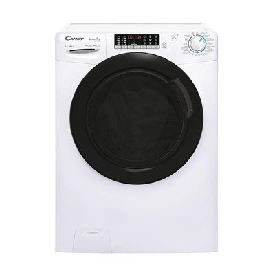 Candy Washing Machine 9KG1400rpm White Black Smoky Door SmartPro Inverter Steam Function Mix Power System Class A 6 Digit Display Inverter Motor Model CSO496TWMBD-19 | 1 Year Warranty.