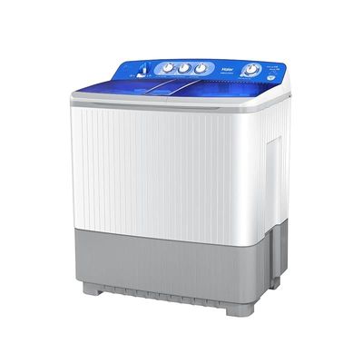 Haier 18kg Top Load Twin Tub Washing Machine Free Standing Air Dry Rat Guard Baseplate Magic Filter Color Blue White Model HWM215-1128S-N