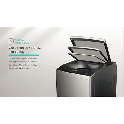Hisense 8Kg Top load Fully Automatic Washer Titanium GreySilver Model WTJA802T | 1 Year Warranty.