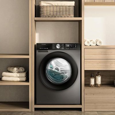 Hisense WF3S9043BT 3S Series 9 Kg Washing Machine with Inverter Motor, Smart WiFi, 1400 RPM, 15 Programs, Auto Wash, Titanium Grey