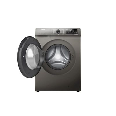 Hisense WFQP7012EVMT 7 Kg Front Load Washing Machine with Inverter Motor, 1200 RPM, Titanium Silver, 1 Year Warranty