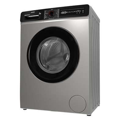 Hoover 7Kg Front Load Washing Machine, Fully Automatic, 1000 RPM, 15 Programs,Foam Protection, Child Safety Lock, Eco-Logic System, Silver, Made in Turkey, 1 Year Warranty, HWM-V710-S