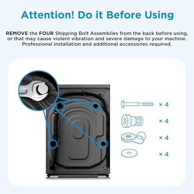 Midea 10KG Front Load Smart Washing Machine with Lunar Dial, 1400 RPM, 14 Programs, Fully Automatic Washer, Digital LED Display, BLDC Inverter, Steam Care, Wi-Fi Connectivity, Titanium MF200W100WBTGCC