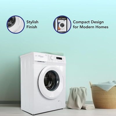Super General 6 Kg Front Load Washing Machine SGW6250NLED, LED Display, 15 Wash Programs, 59.5 W cm x 40 D cm x 85 H cm