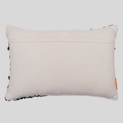 Abstract Colorful Stripes Handwoven Cushion Cover, 40 x 60 cm  - Multi-Color