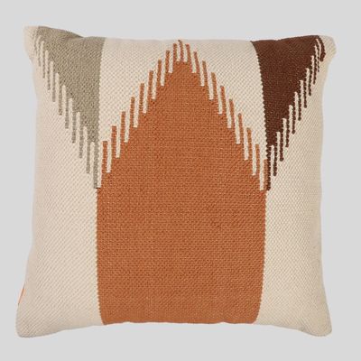 Vertical Vista Handwoven Cushion Cover 50 x 50 cm - Cream