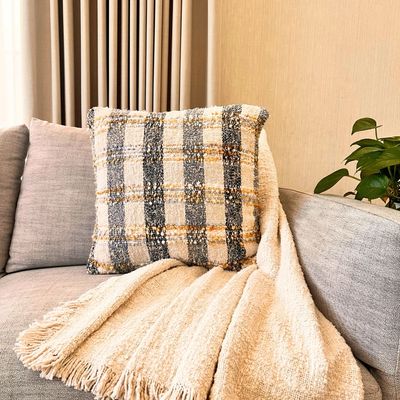 Vienna Check Cushion, 50 x 50 cm - Multi Color