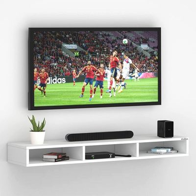 Wall Mounted TV Unit and Cabinet Measuring 90x24x18 cm
