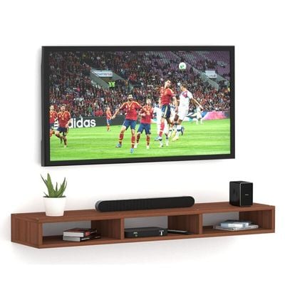 Wall Mounted TV Unit and Cabinet Measuring 110x24x18 cm
