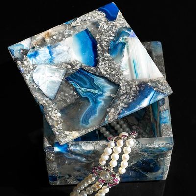 Tresor Agate Box Blue