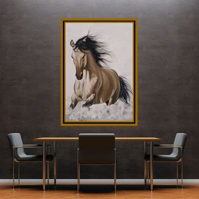 Handmade Wall Art - L122 x W91 - Brown and Beige
