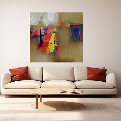 Handmade Wall Art L28 x W28 - Multi colour Handmade Wall Art L28 x W28 - Multi colour