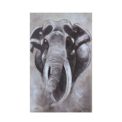Handmade Wall Art - L94 x W74 - Black and white