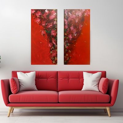 Handmade Wall Art - L150 x W74 - Multicolour Handmade Wall Art - L150 x W74 - Multicolour