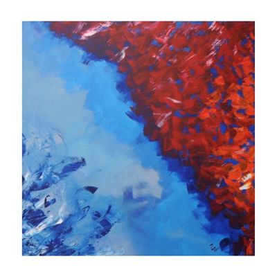 Handmade Wall Art - L101 x W101 - Multicolour