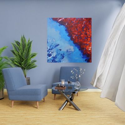 Handmade Wall Art - L101 x W101 - Multicolour
