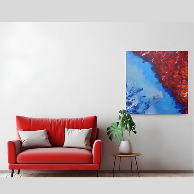 Handmade Wall Art - L101 x W101 - Multicolour Handmade Wall Art - L101 x W101 - Multicolour