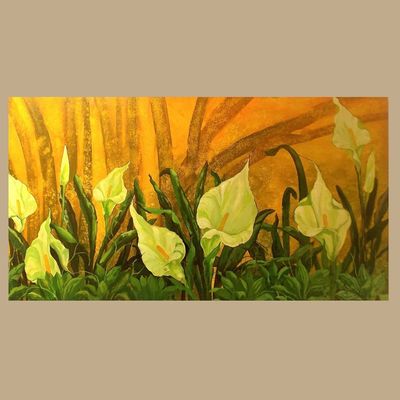 Handmade Wall Art - L71 x W132 - Multicolour