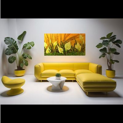 Handmade Wall Art - L71 x W132 - Multicolour Handmade Wall Art - L71 x W132 - Multicolour