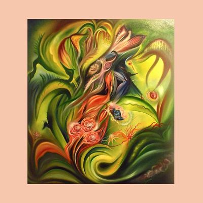 Handmade Wall Art L101 x W91 - Multicolour Handmade Wall Art L101 x W91 - Multicolour