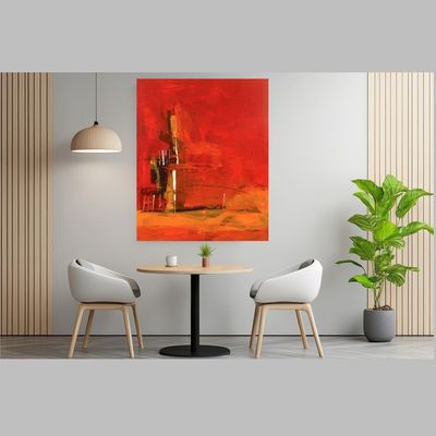 Handmade Wall Art L96 x W78 - Multicolour
