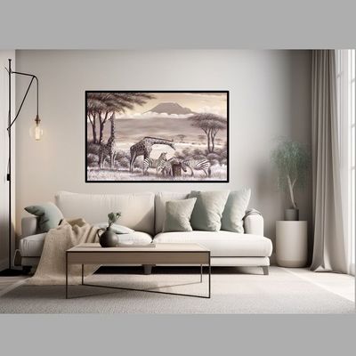Handmade Wall Art L101 x W152 - Black and White
