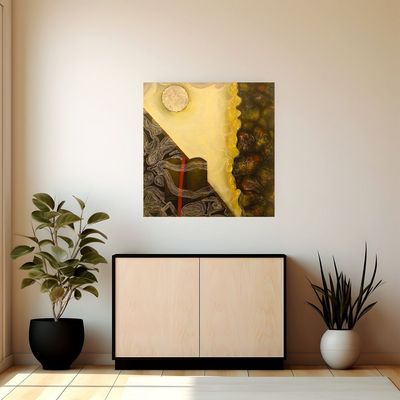Handmade Wall Art L101 x W101 - Multicolour